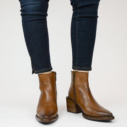 Women's Leather Heeled Boots | Polk – Sutro Footwear